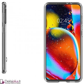 Spigen Ultra Hybrid S skaidrus dėklas - su kojele (Samsung S21 Plus)